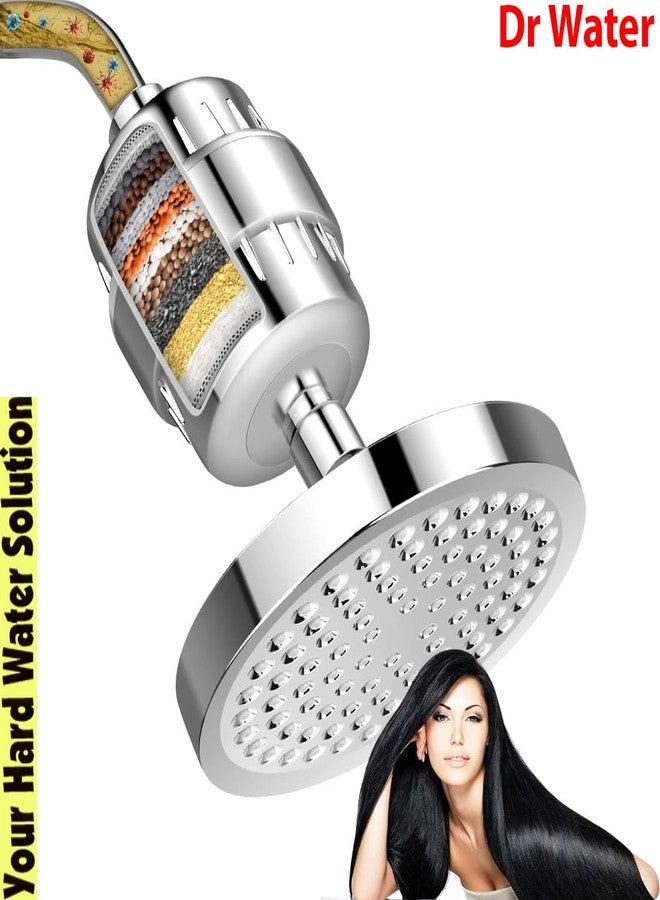 DR.WATER Dr. Water Hard Water Shower Filter Tap Filter - To Reduce Chlorine, SALT, Borewell Water, Hair Fall, Bright Glowing Skin, Clean Water 20 Stage - Image 2